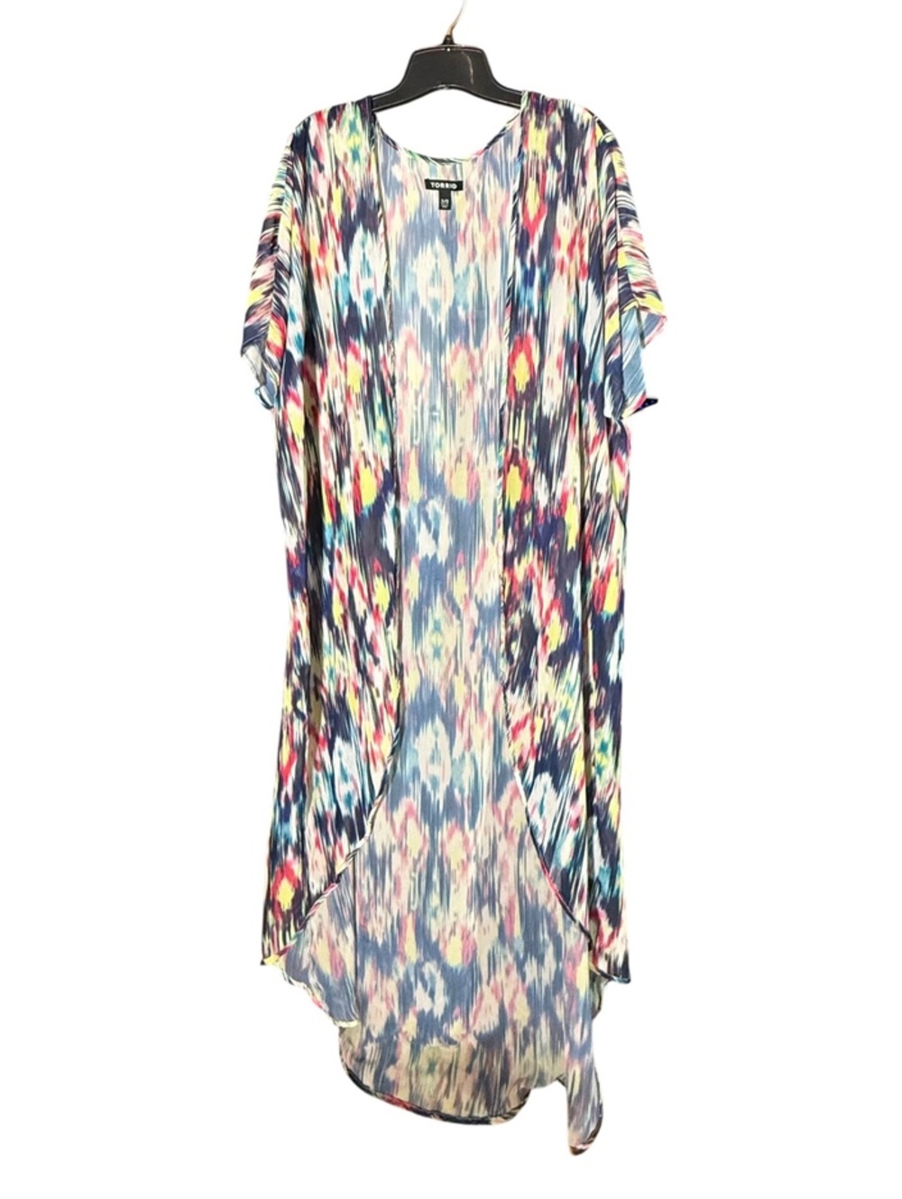 Torrid Blue Ikat Duster 2/3X